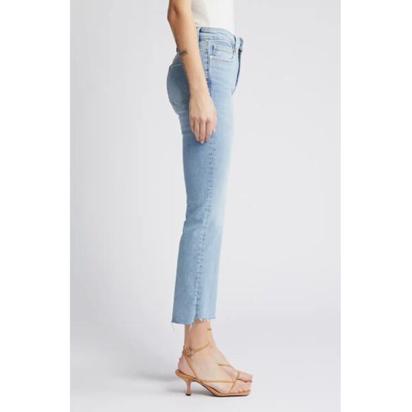 Frame Le Crop Mini Bootcut Raw Step Hem Jeans Colorado Size 30 - Picture 6 of 6